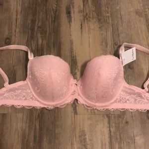Le Mystère Lace pink bra 32G